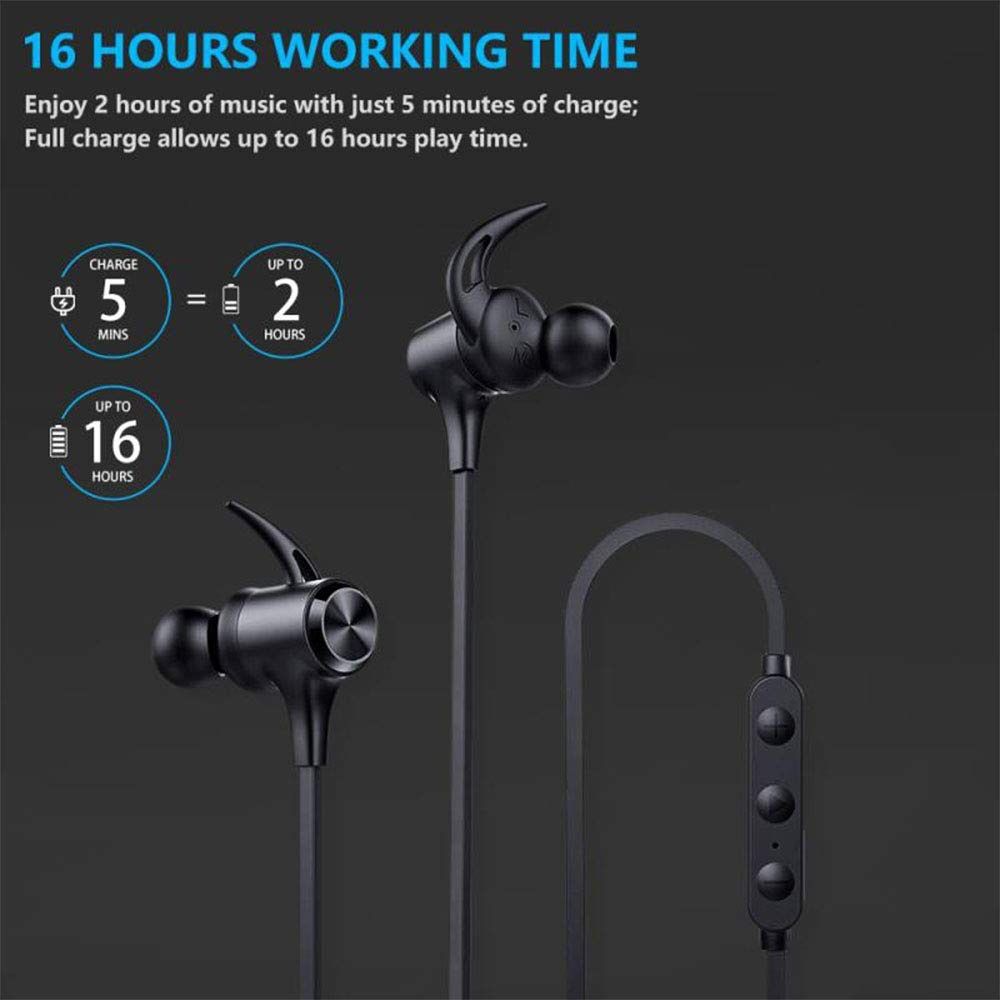Boltune Wireless Headphones Bluetooth 5.0 IPX7 Waterproof Sports Earbuds SB10