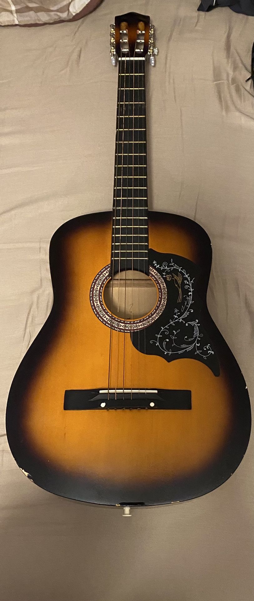 Sunset Acoustic Guitar