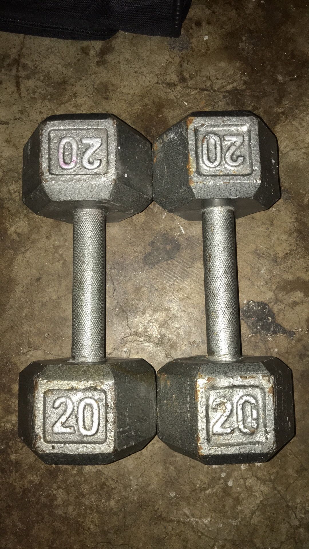20 Pound Steel Dumbbells