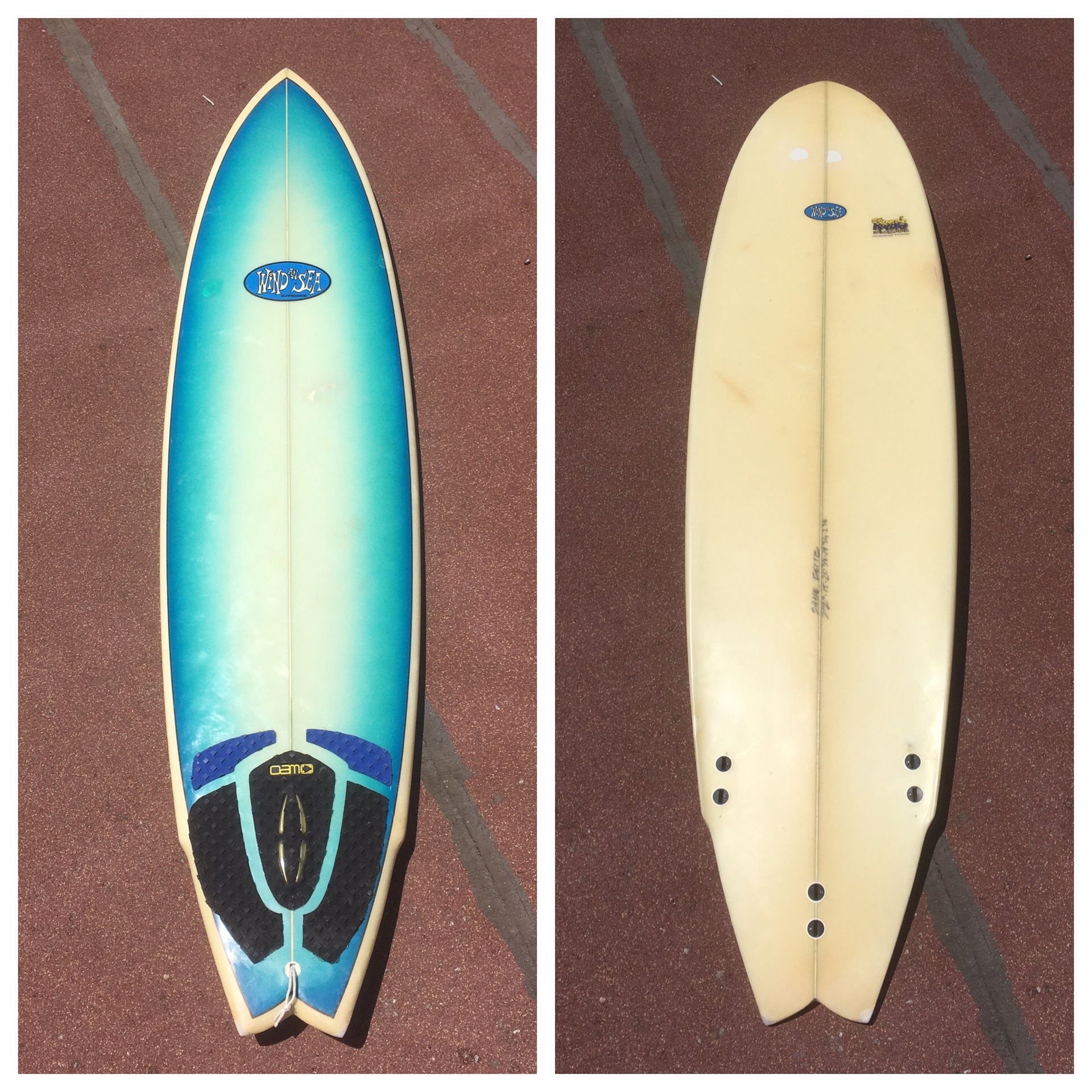 7’2” WindanSea Surfboard Swallowtail long fish for Sale in San Diego