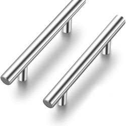 5 inch Kitchen Cabinet Handles Cabinet Pulls Brushed Nickel Aluminum Kitchen Drawer Pulls Cupboard Handles 3" Hole Center Thumbnail