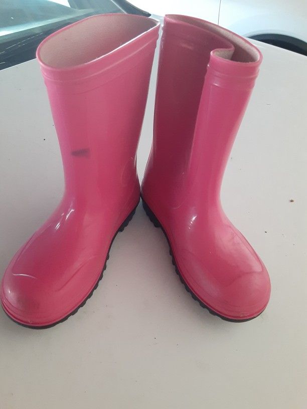 Girls Size 11 Toddler Pink Rainboots Boots $4 In Huntington Beach 🏖️ Rain