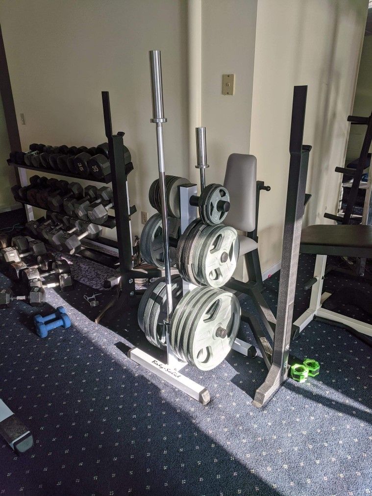 Weight Gym Workout Exercise Fitness 300lb Set
