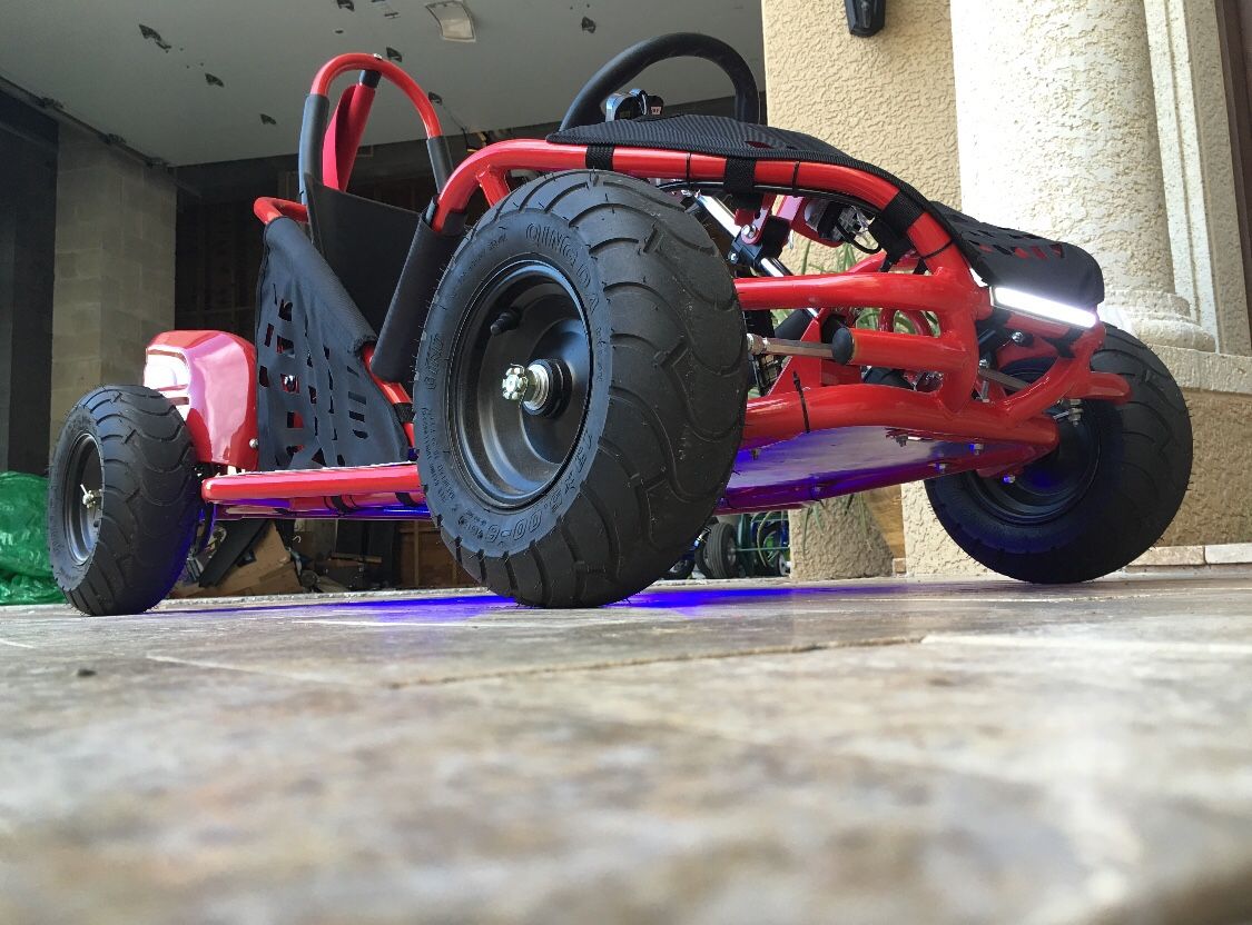 Red GoKart (GoBowen Baja 1000W 48V Electric gokart) for Sale in