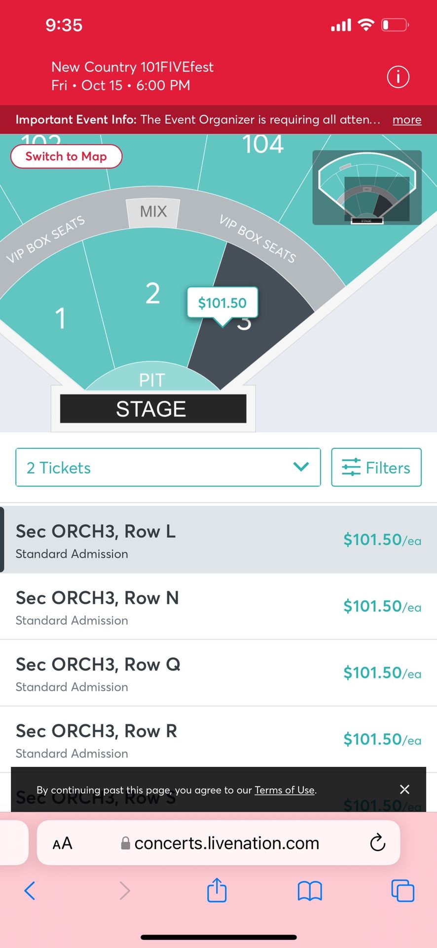 4 Tickets To Kicks101FIVEfest