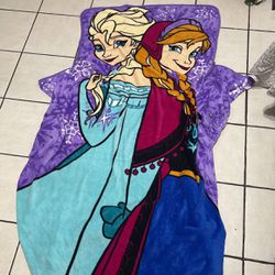 Twin Anna and Elsa fitted blanket FROZEN Thumbnail