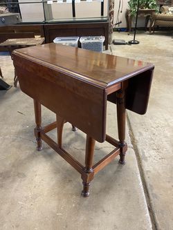 Mid Century Modern Small Drop Leaf Side Table  Thumbnail