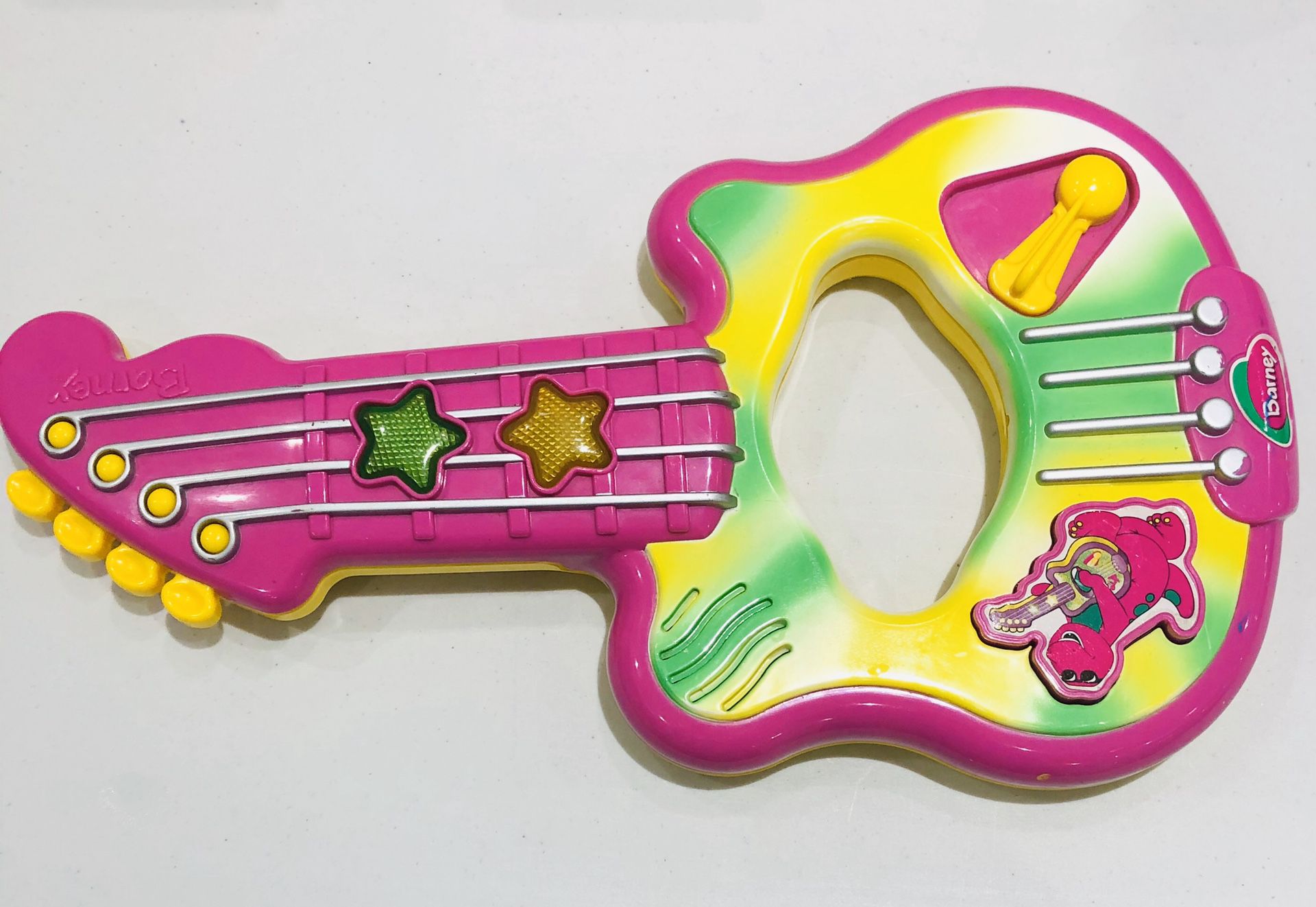 Vintage Barney Dinosaur Toy Guitar