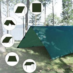 Camping Tent Tarp,Hammock Rain Fly Tarp,10X10FT Waterproof Tarp Backpacking,Multifunctional Tarp Tent Footprint for Camping,Lightweight Emergency Shel Thumbnail
