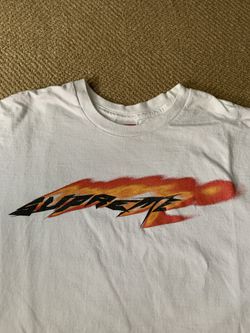 Supreme Wind Tee White (Size L) [USED] Thumbnail