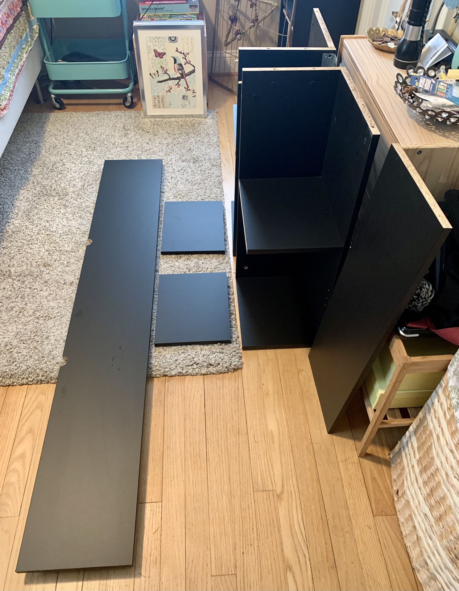 IKEA Queen Brimnes Headboard With Storage Compartments