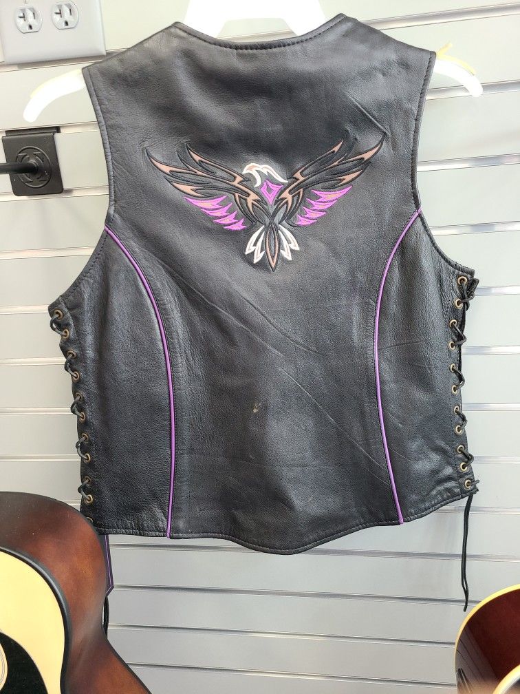 Ladies Leather Vest
