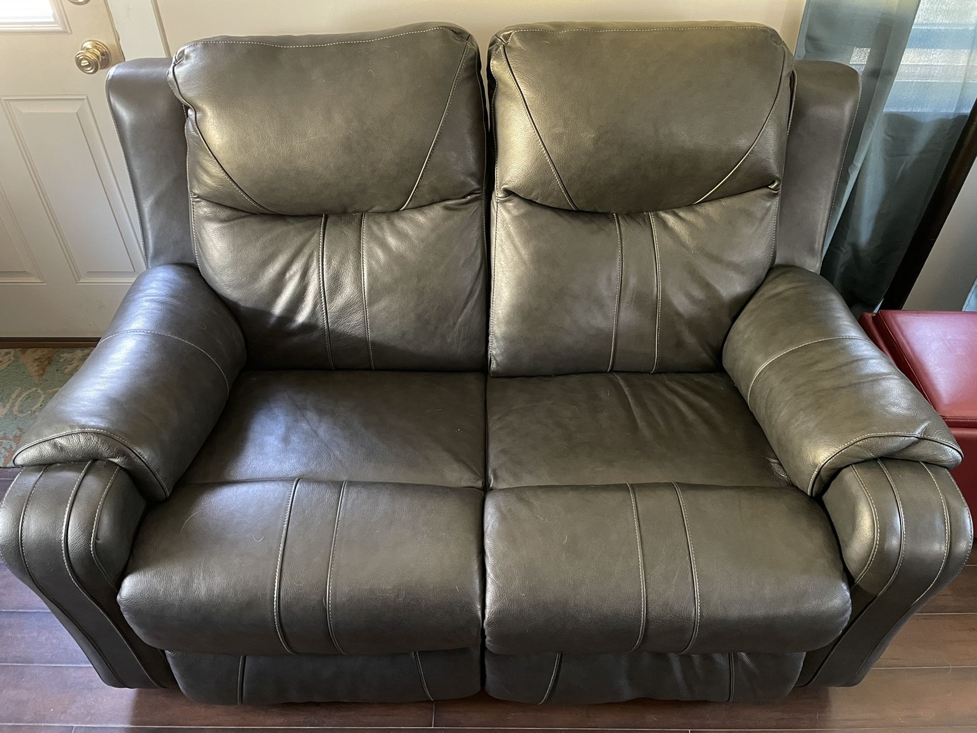 Leather Loveseat Recliner
