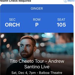 Andrew Santino Comedy Show - 2 Tickets Thumbnail