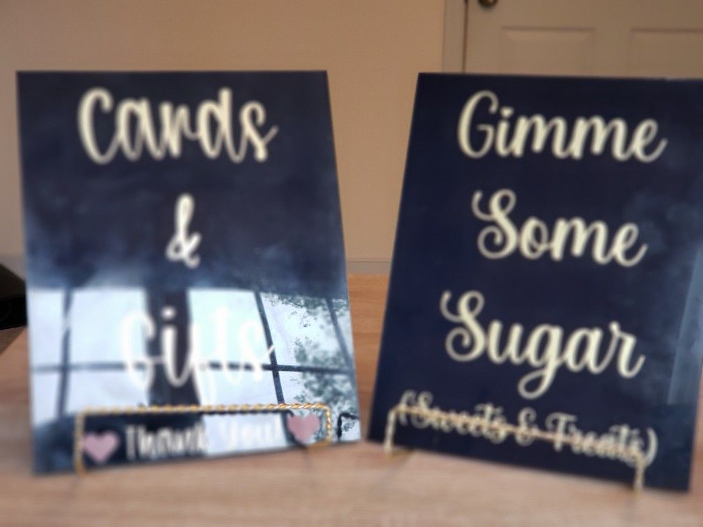 Sparklers, Slippers, Signs, Stands/Sign Holders