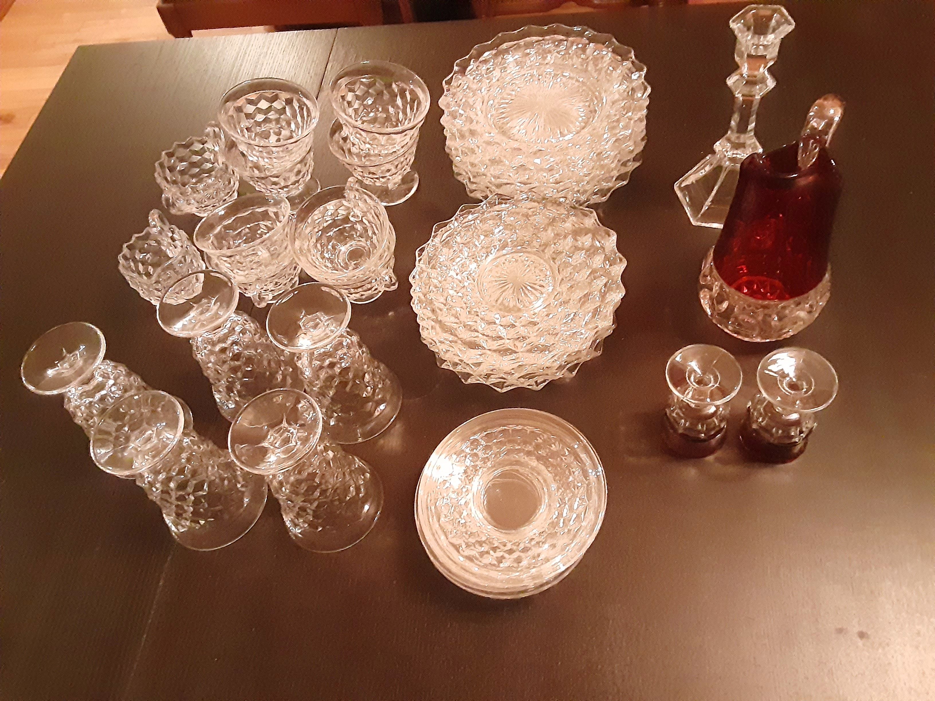 Crystal dish set