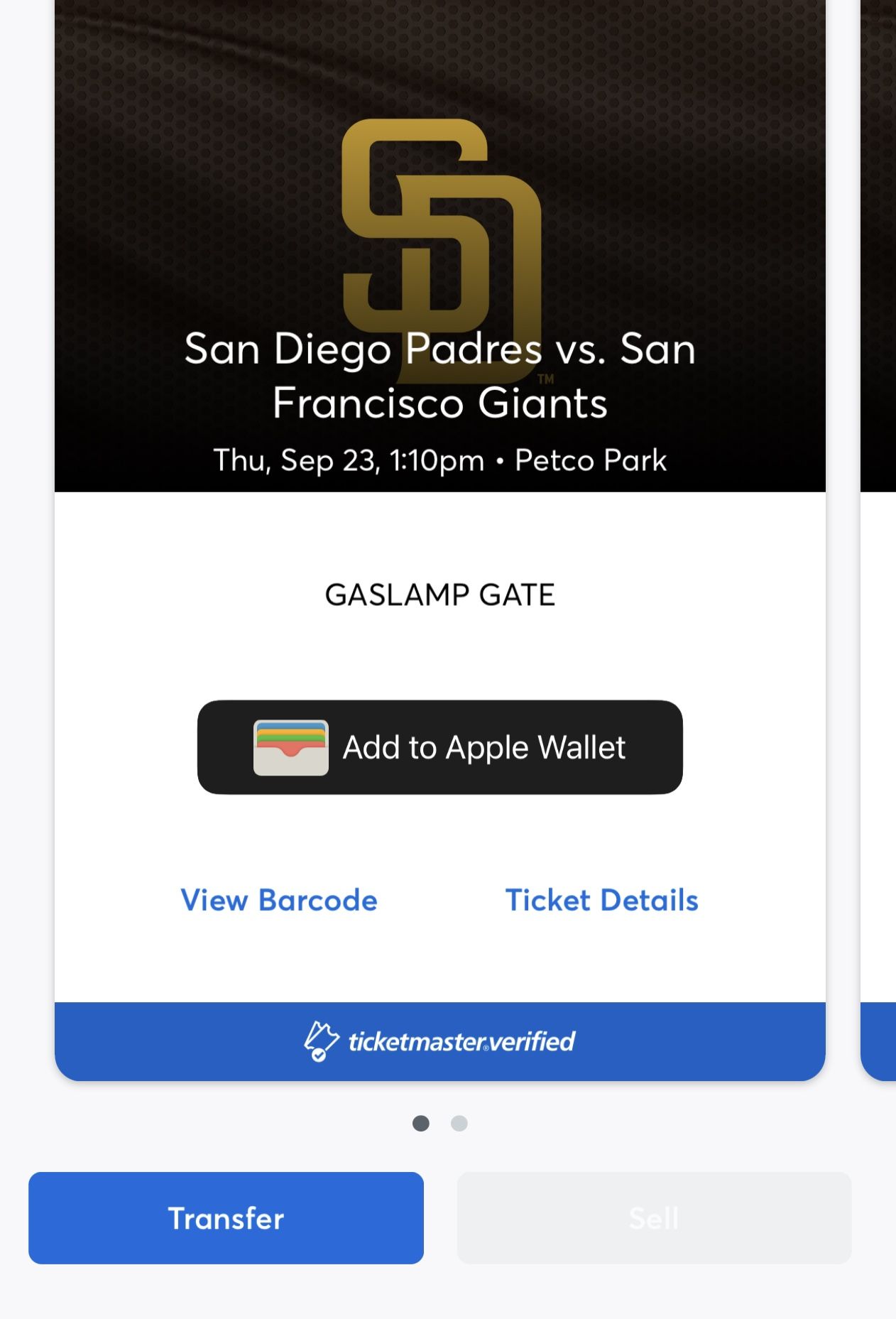 2 Padres Tickets For Thursday Night Vs Giants