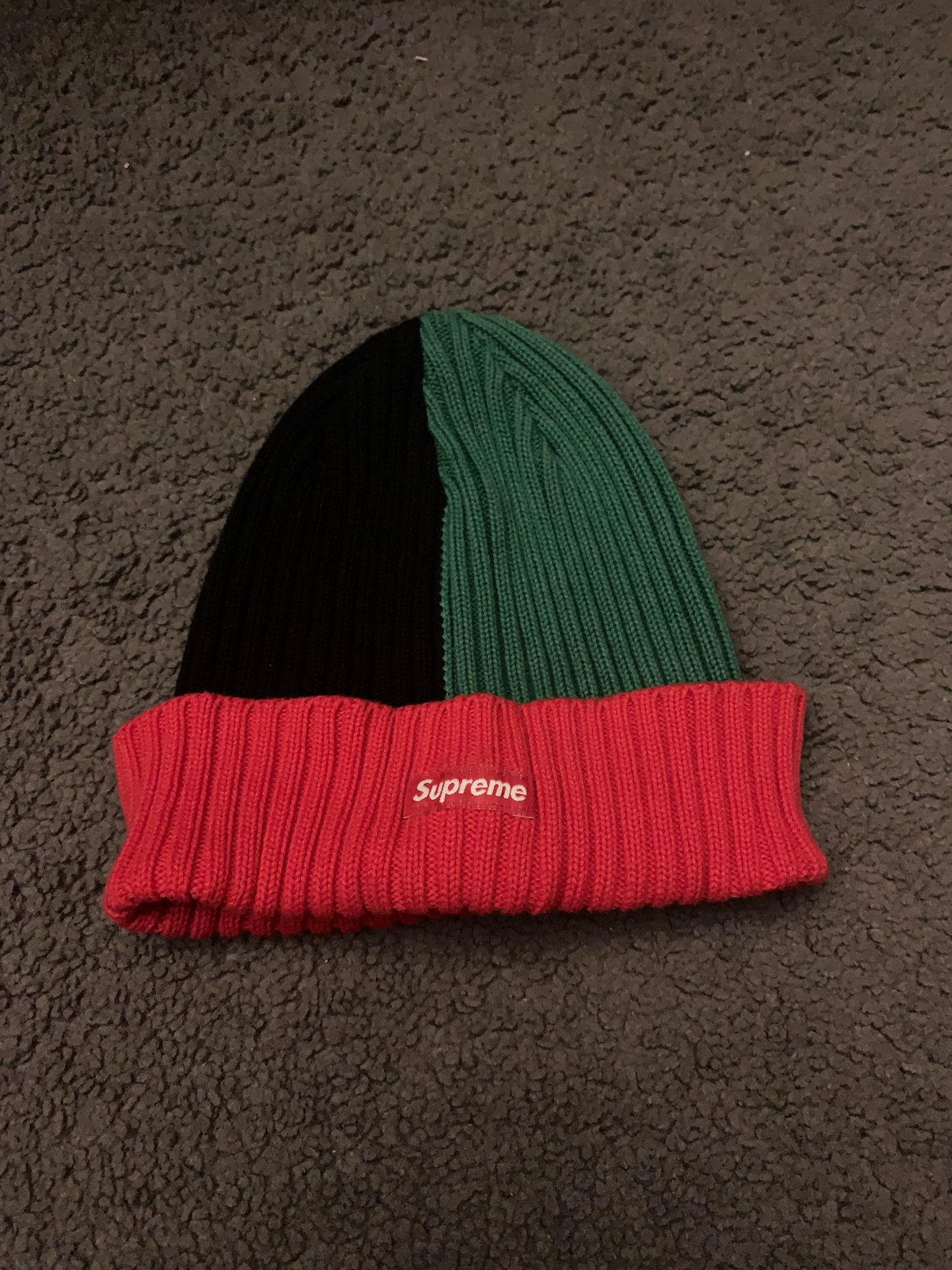 Supreme Mixed Red Overdyed Beanie SS20