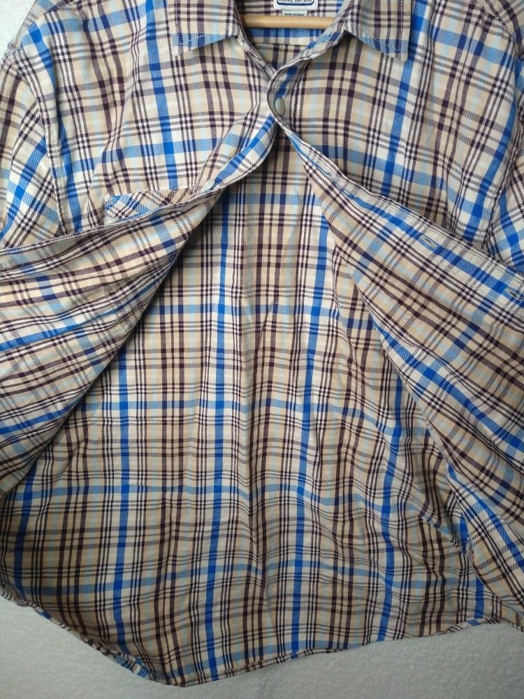 Surf Pendleton Board Plaid Shirt Men's Size XL Long Sleeve Button Down