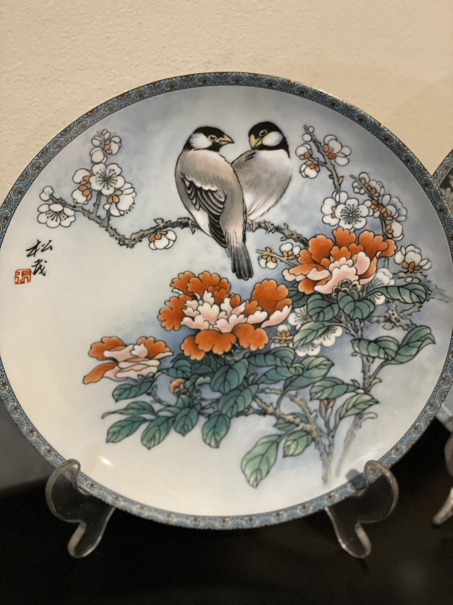 Set of 3- Imperial Jingdezhen porcelain plates