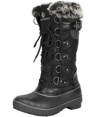 NEW Size 10 Women Winter Snow Boots DP Warm Faux Fur Lined Mid Calf 


