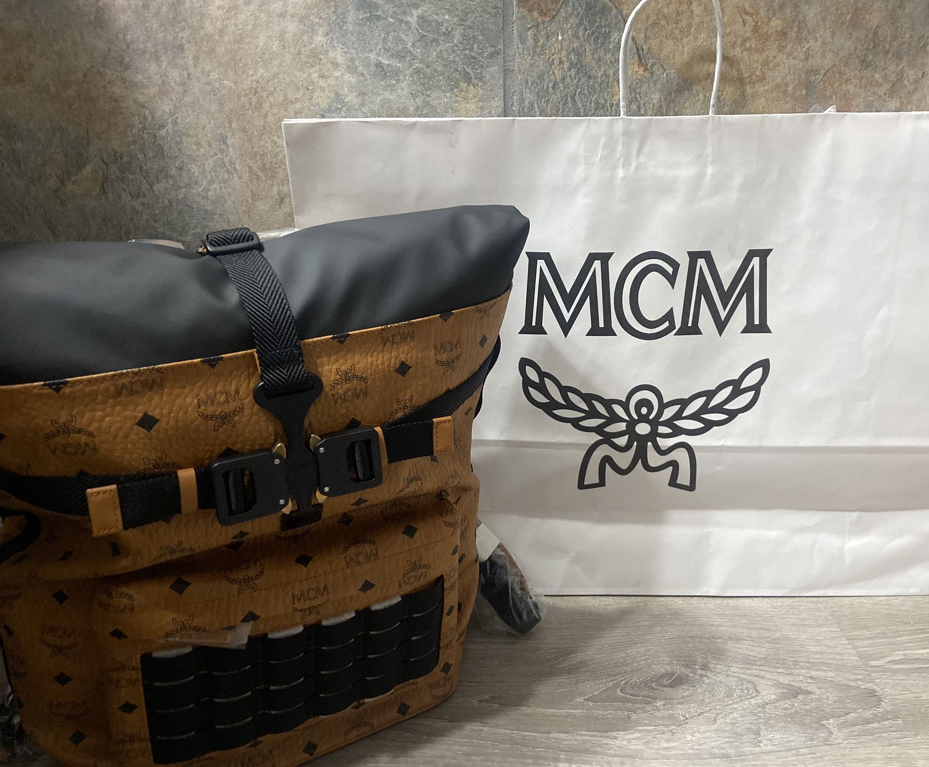 MCM ROLLTOP BOOKBAG