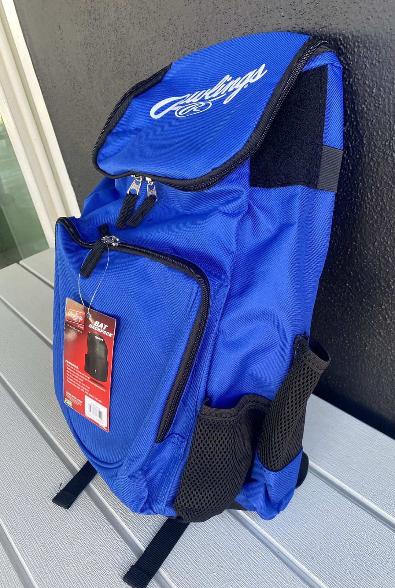 NEW Rawlings Baseball/Softball Bat Backpack (Holds 2 Bats w/ Fence Clip) - $25