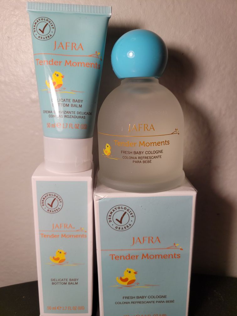 Baby jafra tender moments perfume y Bloqueador Solar for Sale in Buena  Park, CA - OfferUp