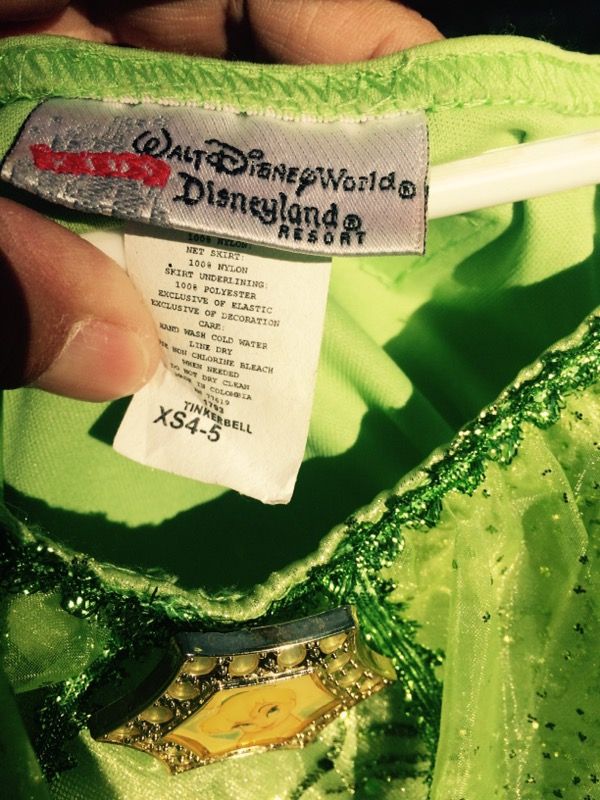 Tinkerbell size XS 4/5 AUTHENTIC Walt Disney World
