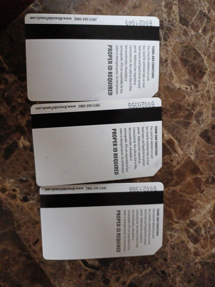 Ride Pass 30 Day Unlimited $27 Each Brand New