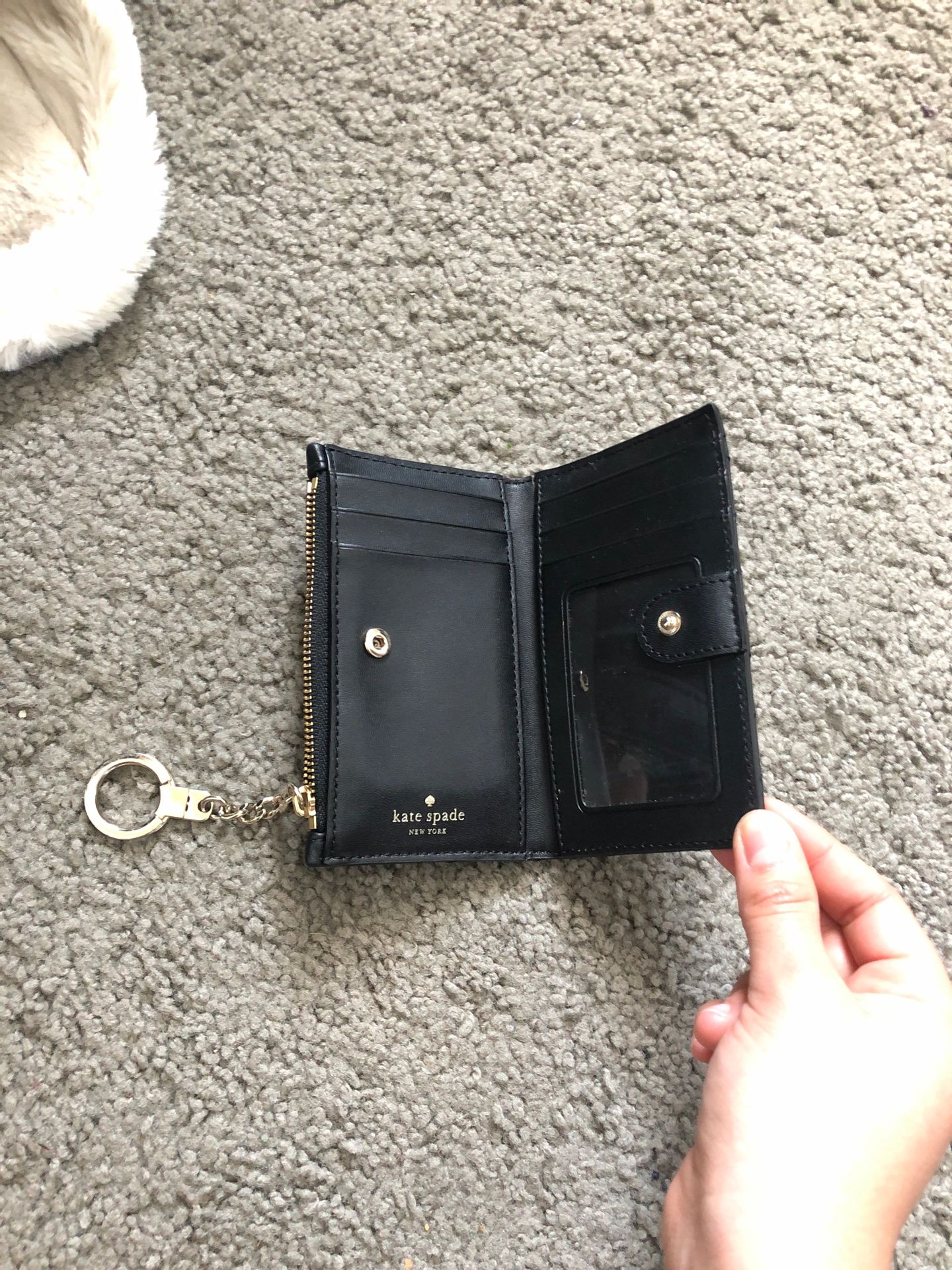 Kate spade small black wallet