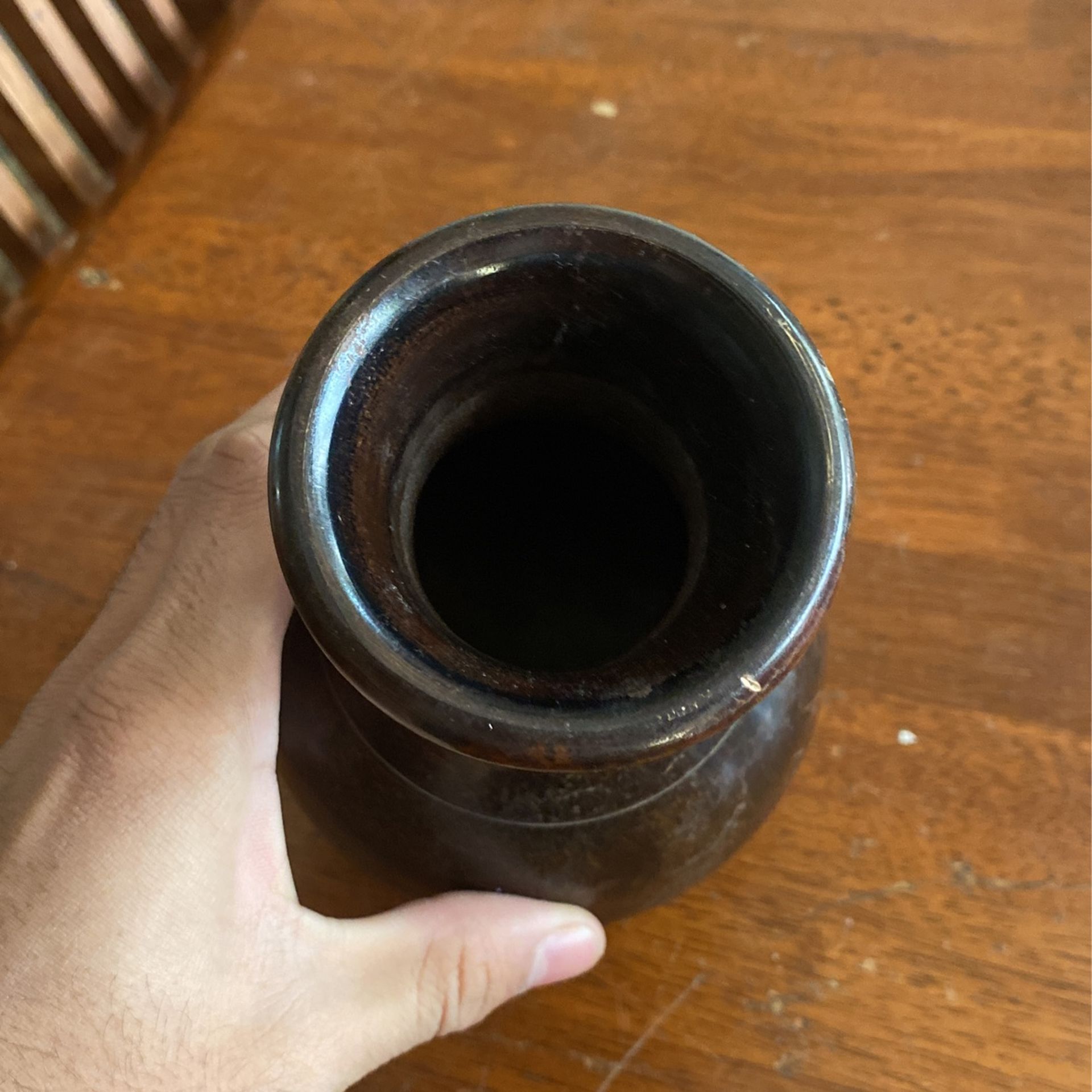 Dark Brown Small Flower Vase