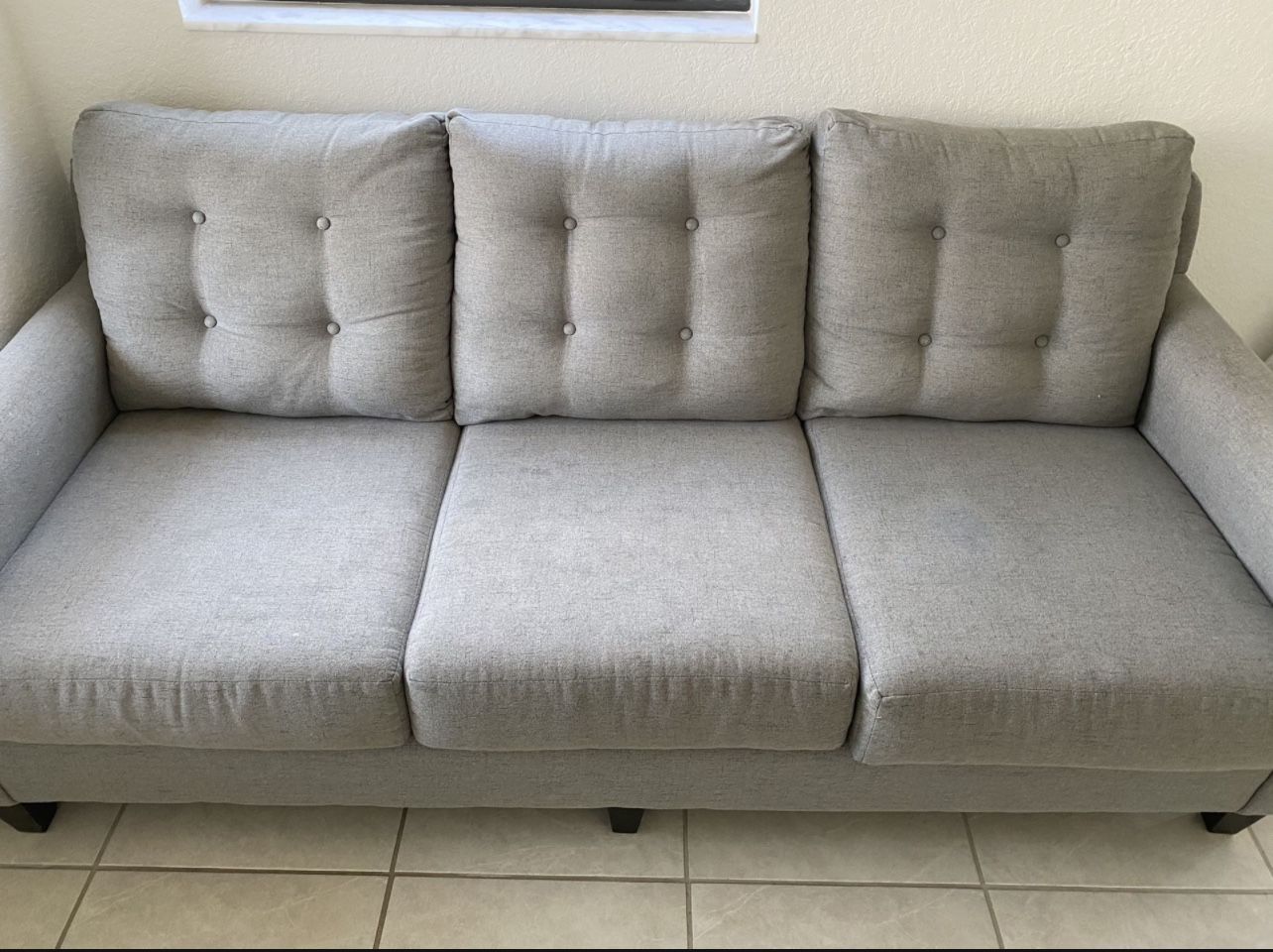Beautiful Modern Comfortable Grey Sofa