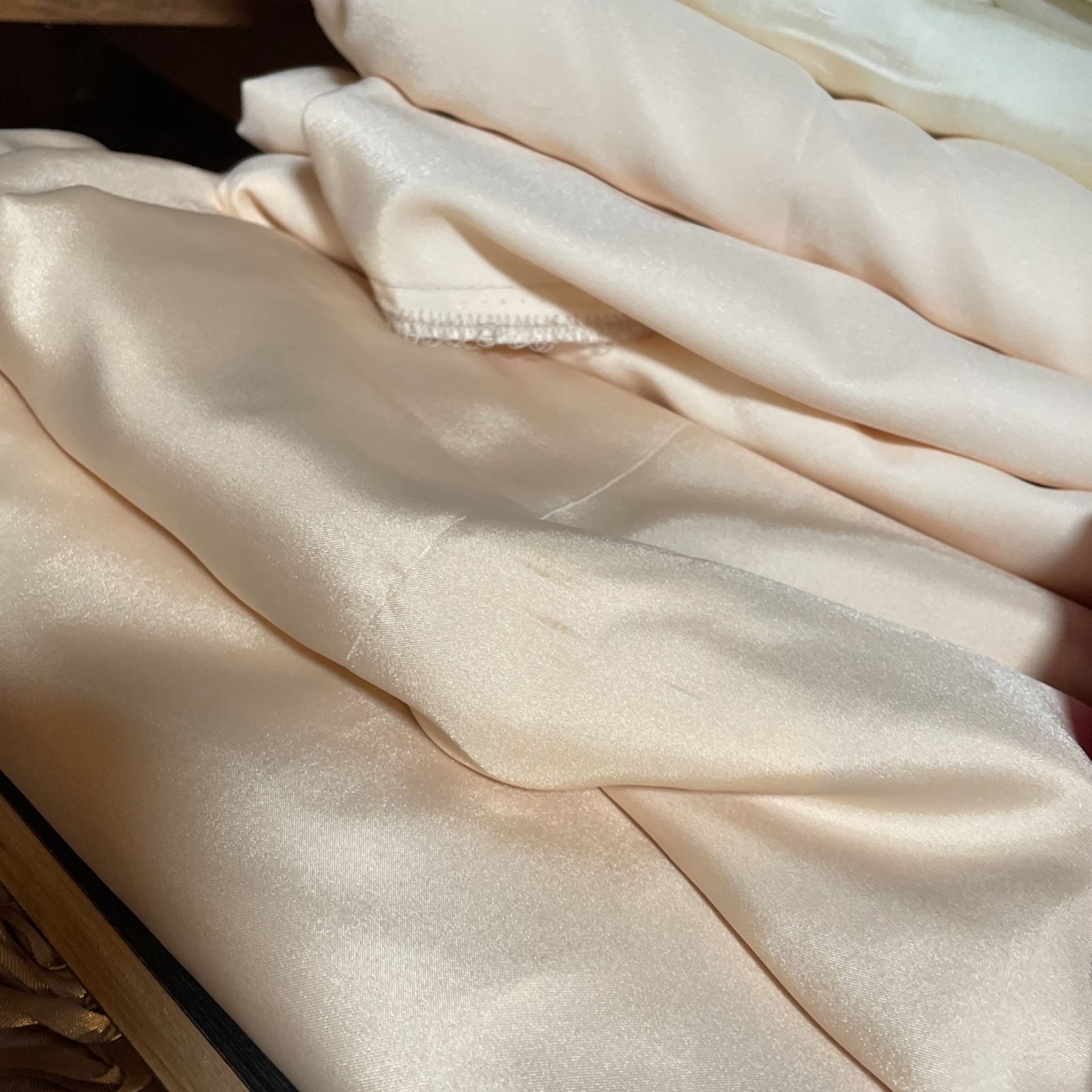 Champagne Satin Tablecloth