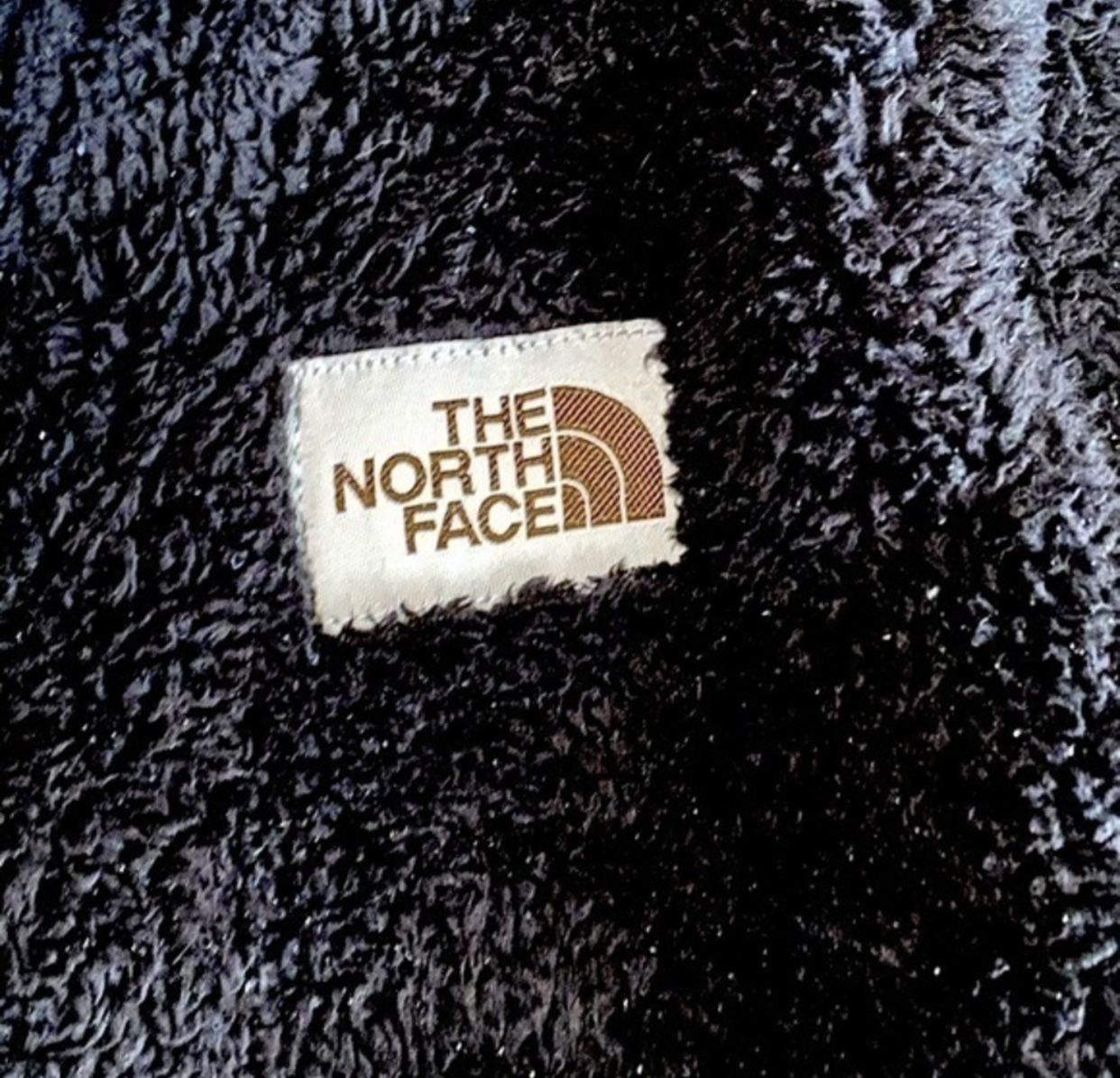 North Face Black & Brown Campshire Fleece Pullover Hoodie