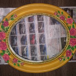 Vintage Shabby Chic Roses Mirror Thumbnail
