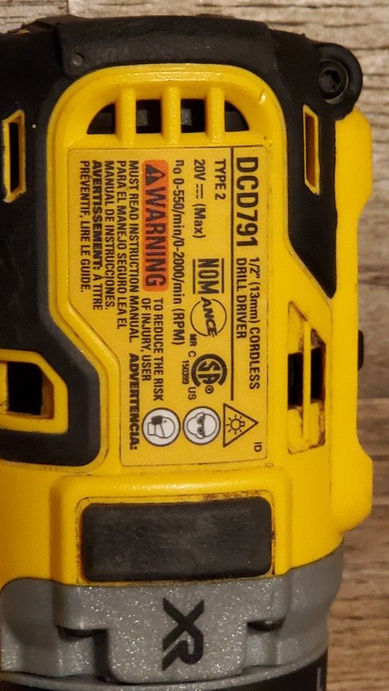 Dewalt XR 20V Cordless Drill