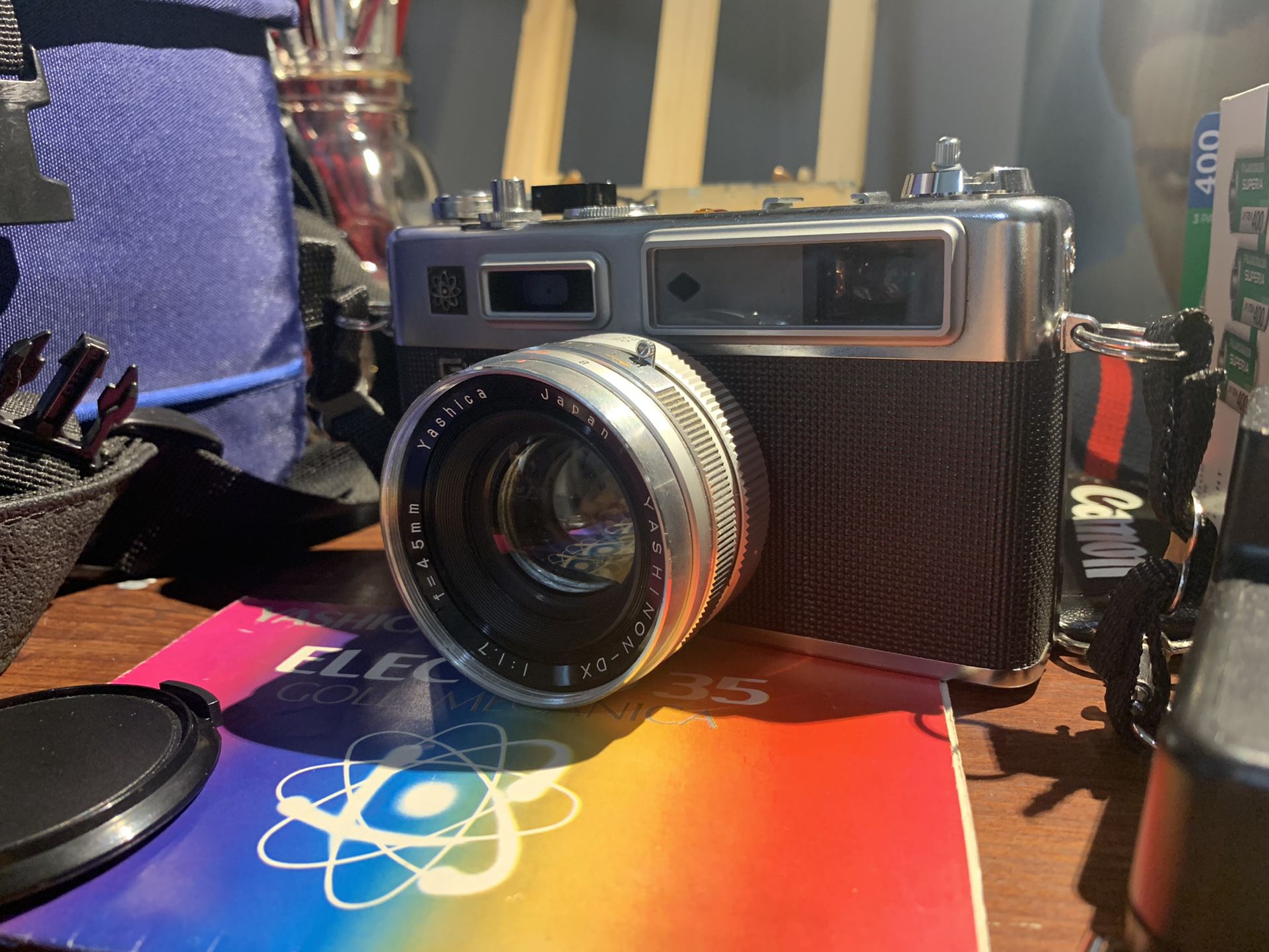 (camera) Yashica Electro 35mm Vintage Film Camera (bundle) 