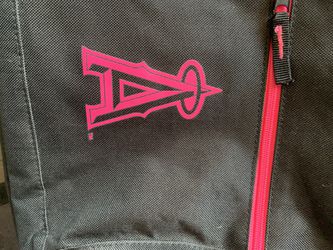 la angels baseball black/pink backpack Thumbnail