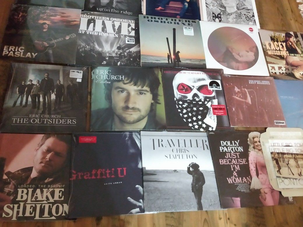 Rare Country LP's Collection Signed RSD Eric Church Carrie Underwood