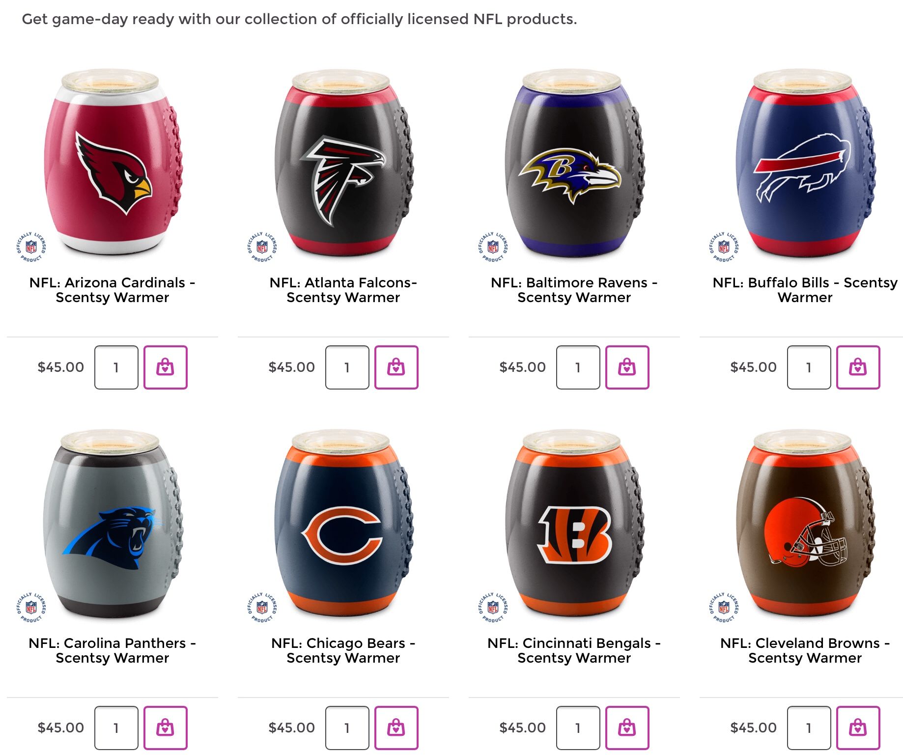 Scentsy Warmers Products