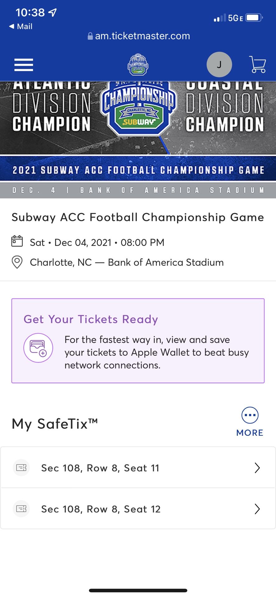2 Acc Championship Tickets