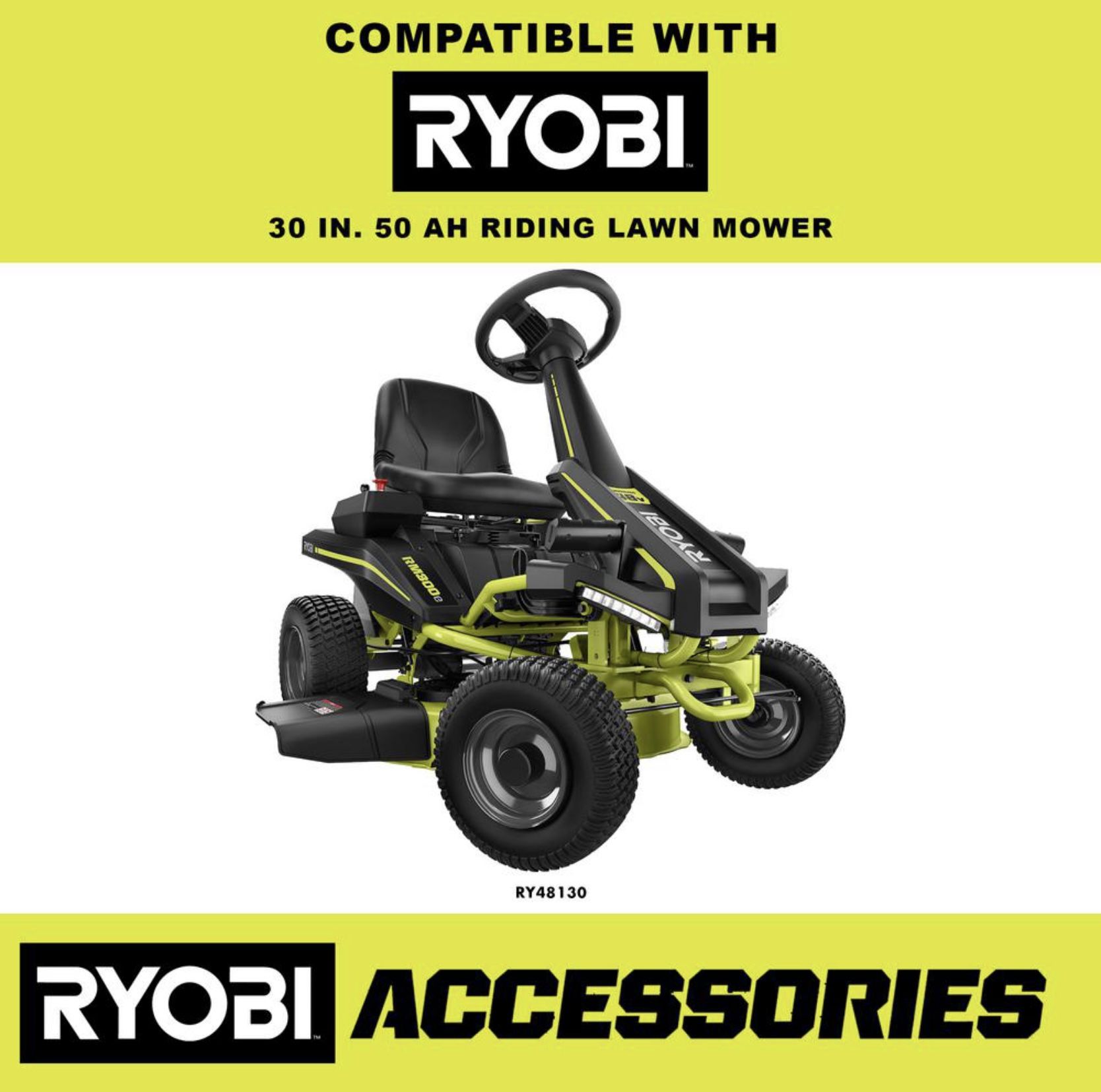 RYOBI 30 in. Bagger for RYOBI Riding Mower
