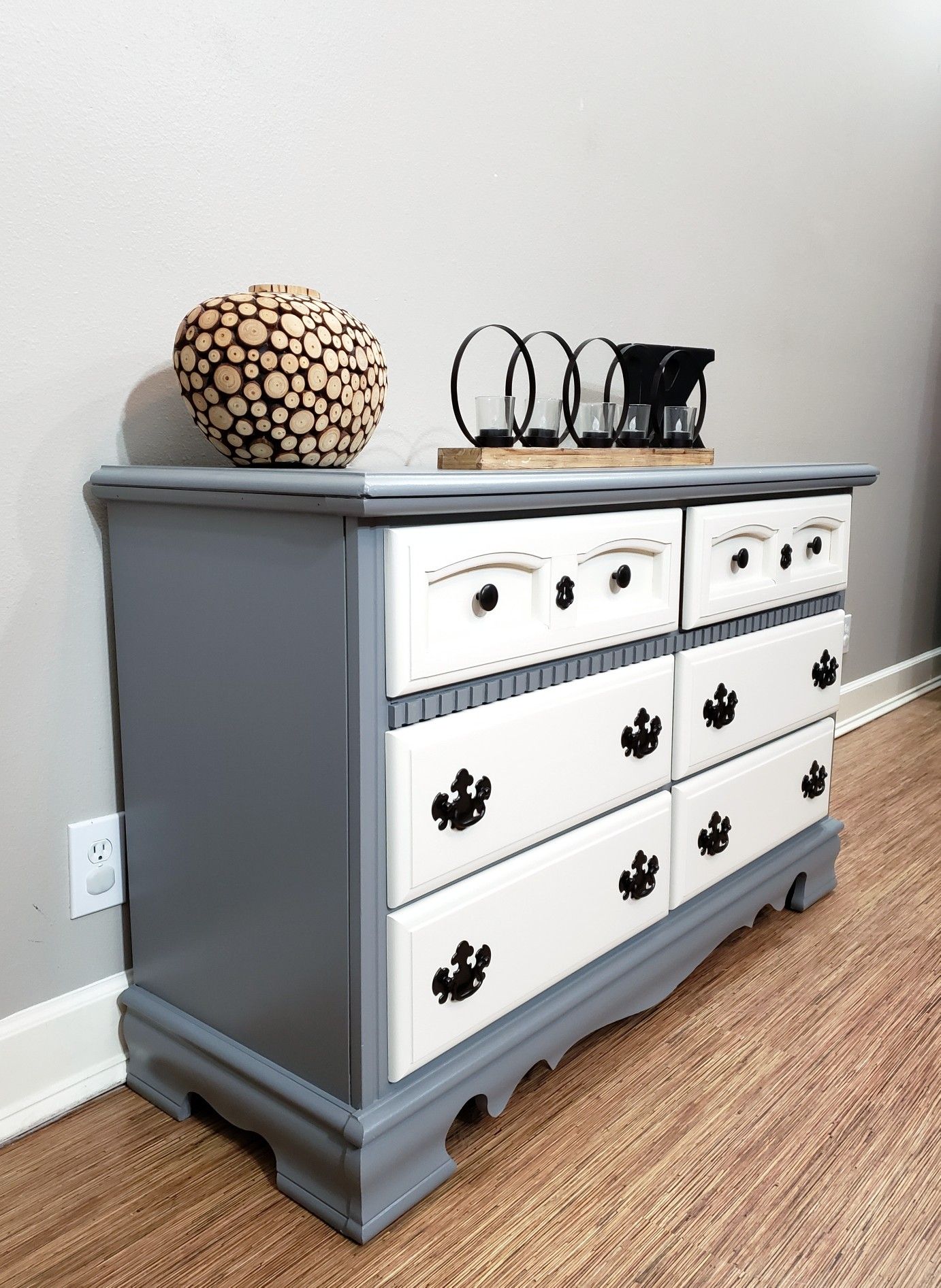 Beautiful hand painted Basset dresser
