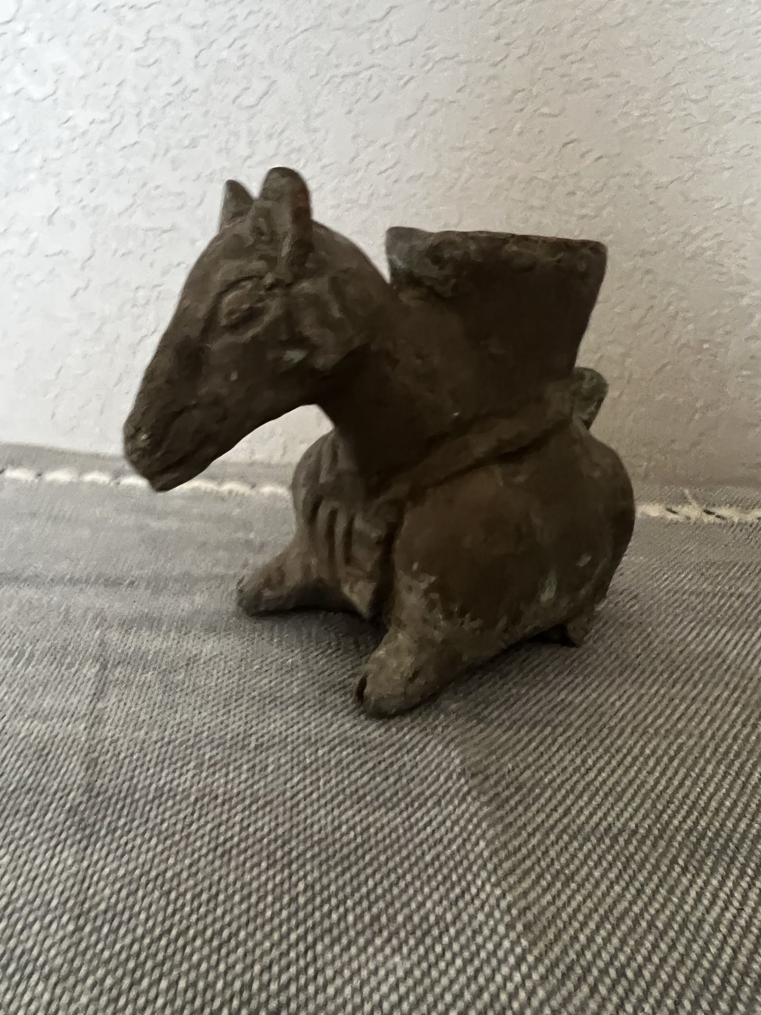 Pre Colombian Clay Horse Figurine