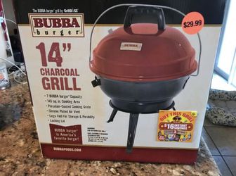 Brand new Bubba Burger 14” charcoal grill for Sale in Tamarac, FL - OfferUp