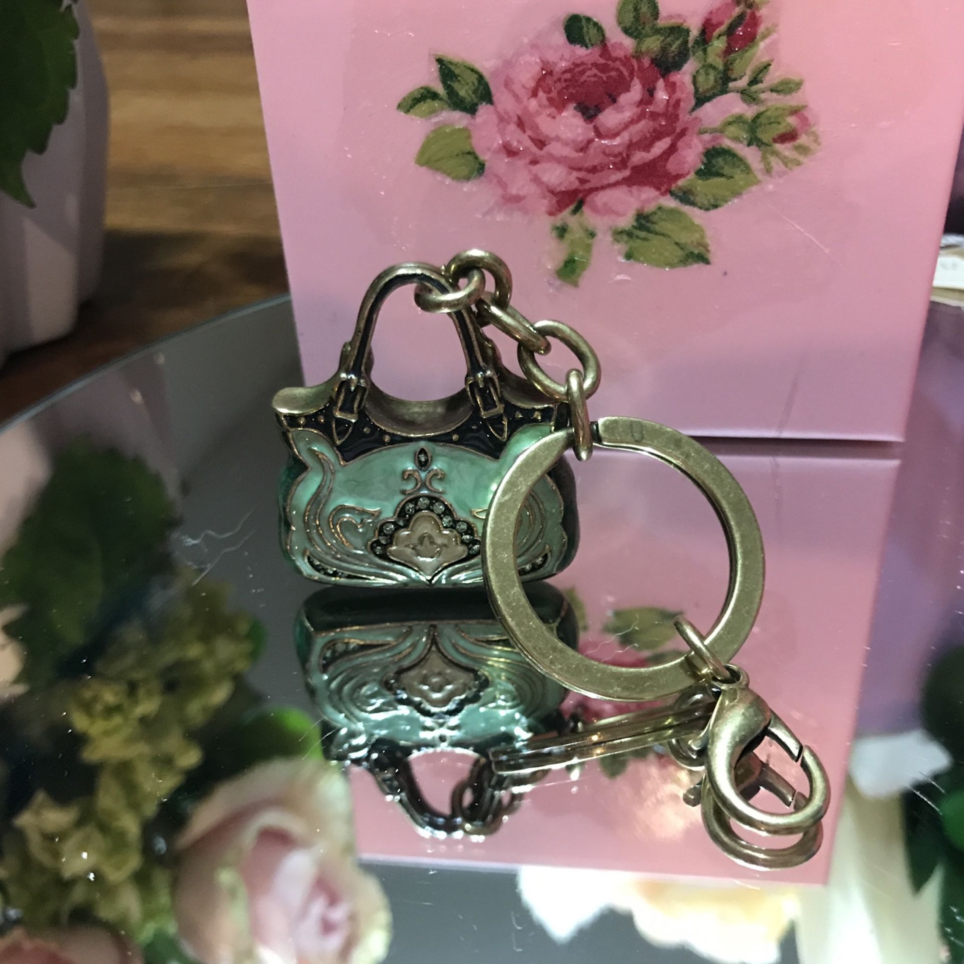 Pretty! New ! Purse Key Chain / Purse Charm