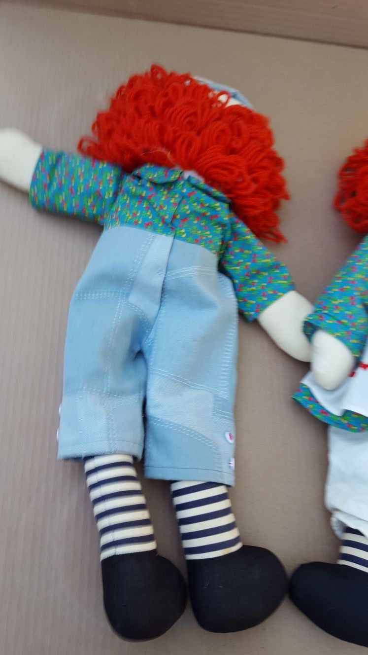 Raggedy Ann and Andy hand made dolls