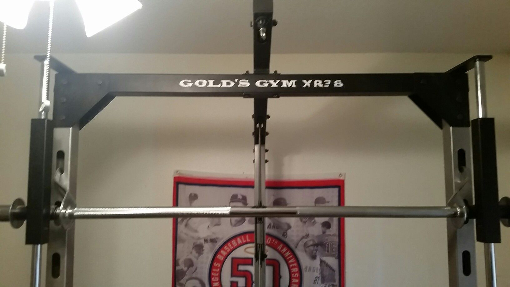 Gold's Gym XR38 (Smith Machine), Weights, Barbell, Lat Bar for