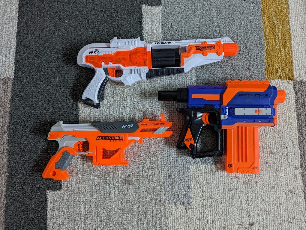 3 Lot NERF Dart Guns